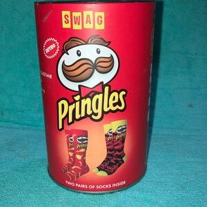 Pringle Retro Swag Socks - Bold Red and Yellow